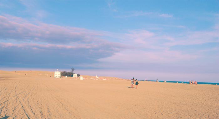 Maspalomas stranden ettermiddag Maspalomas stranden ettermiddag